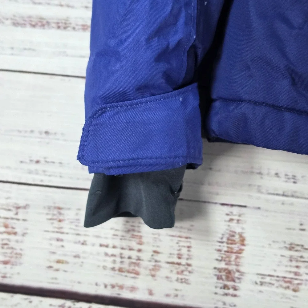 Columbia Ski Jacket Youth Medium Blue Good Omni-Heat Waterproof Hooded Parka